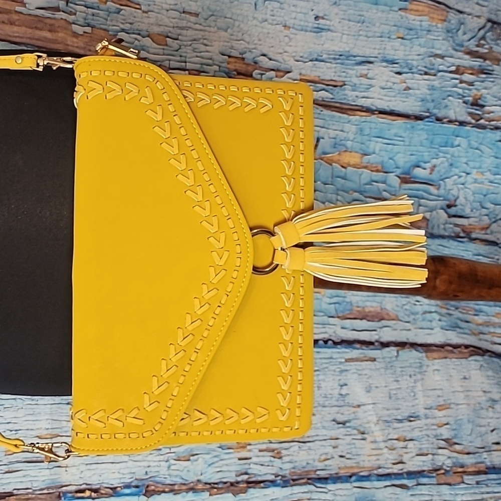 Boho Yellow Crossbody Purse - Picture 8 of 14